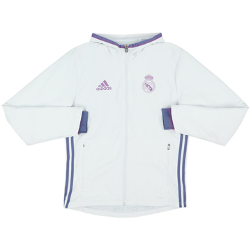 2016-17 Real Madrid adidas Hooded Track Jacket - 7/10 - (S)