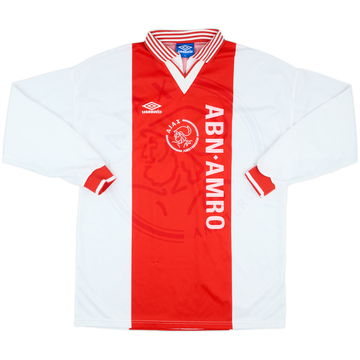 1995-96 Ajax Match Issue Home L/S Shirt #16