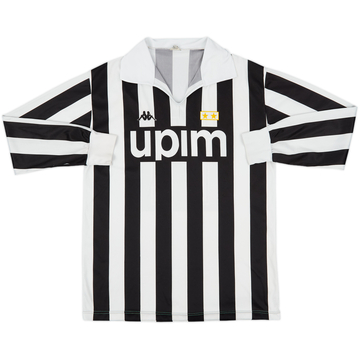 1989-90 Juventus Basic Home L/S Shirt #11 - 7/10 - (L)