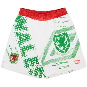 1990-92 Wales Umbro Leisure Shorts - 6/10 - (M)