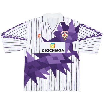 1991-92 Fiorentina Away L/S Shirt - 8/10 - (L)