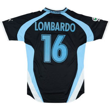 1999-00 Lazio Away Shirt Lombardo #16 - 8/10 - (XL)