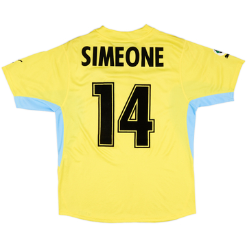 2001-02 Lazio Match Issue Away Shirt Simeone #14