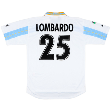 2000-01 Lazio Match Issue Centenary Home Shirt Lombardo #25