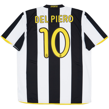 2008-09 Juventus Home Shirt Del Piero #10 - 9/10 - (XL)