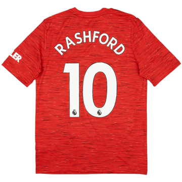 2020-21 Manchester United Home Shirt Rashford #10 - 6/10 - (XL.Boys)