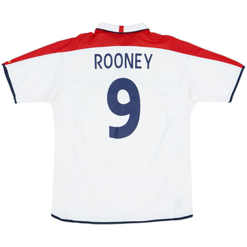 2003-05 England Home Shirt Rooney #9 - 6/10 - (XL)