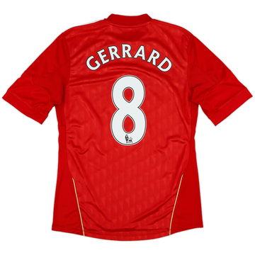 2010-12 Liverpool Home Shirt Gerrard #8 - 6/10 - (S)
