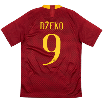 2018-19 Roma Home Shirt Dzeko #9 - 10/10 - (S)