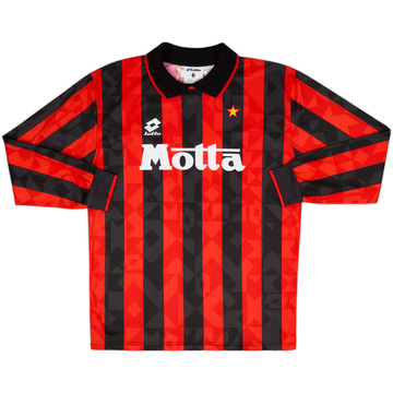 1993-94 AC Milan Home L/S Shirt - 10/10 - (XL)