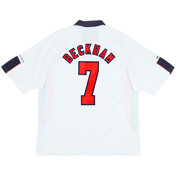 1997-99 England Home Shirt Beckham #7 - 6/10 - (XXL)