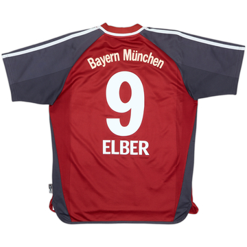 2001-02 Bayern Munich Home Shirt Elber #9 - 8/10 - (15-16 Years)