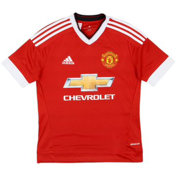 2015-16 Manchester United Home Shirt - 8/10 - (L.Boys)