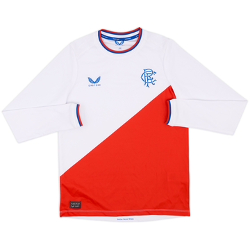 2022-23 Rangers Away L/S Shirt - 7/10 - (XL.Boys)