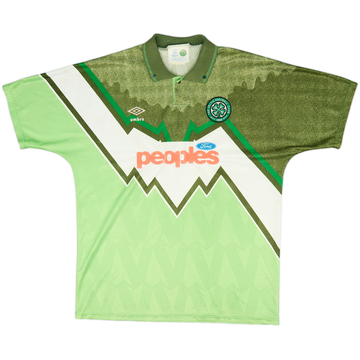 1991-92 Celtic Away Shirt - 5/10 - (XL)