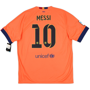 2014-15 Barcelona Away Shirt Messi #10 (XL)