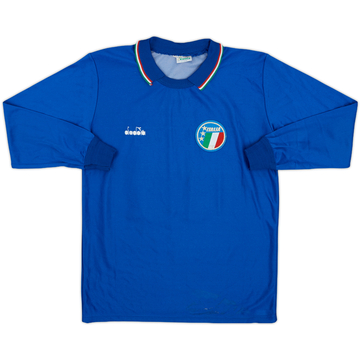 1986-88 Italy Home L/S Shirt #15 - 6/10 - (Y)