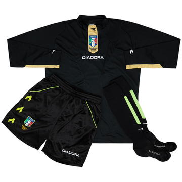 2007-09 Italy Diadora Referee L/S Full Kit - 7/10 - (M)