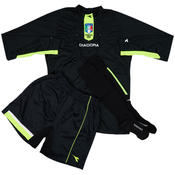 2009-10 Italy Diadora Referee Full Kit - 9/10 - (M)