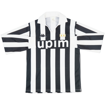 1991-92 Juventus Basic Home L/S Shirt - 6/10 - (M)