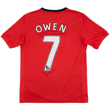 2009-10 Manchester United Home Shirt Owen #7 - 6/10 - (XL.Boys)