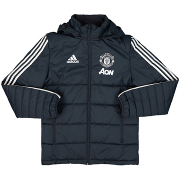 2017-18 Manchester United adidas Padded Bench Coat - 8/10 - (S)