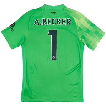 2021-22 Liverpool GK S/S Shirt A.Becker #1 - 8/10 - (S)