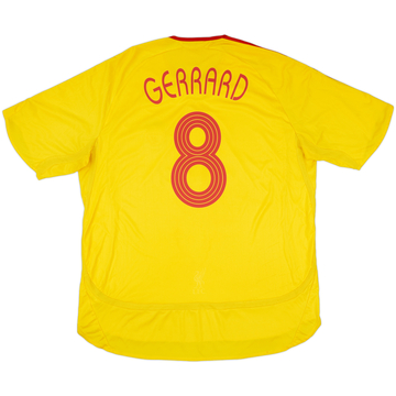 2006-07 Liverpool Away Shirt Gerrard #8 - 6/10 - (XXL)