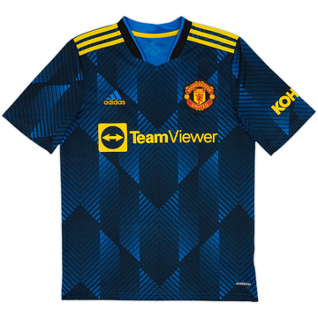 2021-22 Manchester United Third Shirt - 10/10 - (XL.Boys)