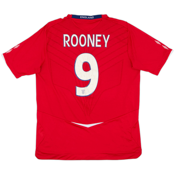 2008-10 England Away Shirt Rooney #9 - 6/10 - (L)