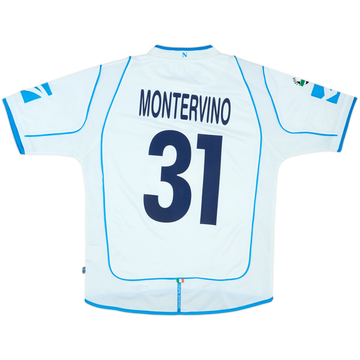 2003-04 Napoli Match Issue Away Shirt Montervino #31