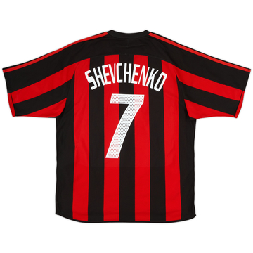2003-04 AC Milan Player Issue Home Shirt Shevchenko #7 - 6/10 - (M)