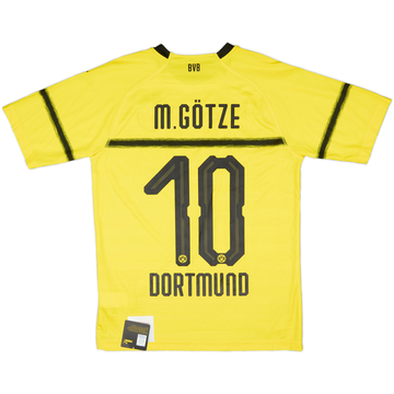 2018-19 Borussia Dortmund European Home Shirt M. Gotze #10 (S)