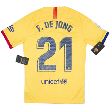 2019-20 Barcelona Away Shirt F. de Jong #21 (S)