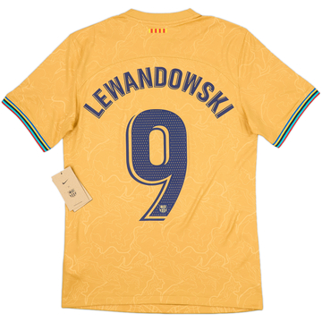 2022-23 Barcelona Away Shirt Lewandowski #9 (S)