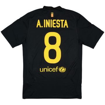 2011-12 Barcelona Away Shirt A.Iniesta #8 - 8/10 - (S)