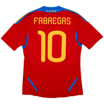 2010-11 Spain Home Shirt Fabregas #10 - 9/10 - (S)