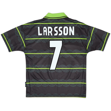 1998-99 Celtic Away Shirt Larsson #7 - 10/10 - (XL.Boys)