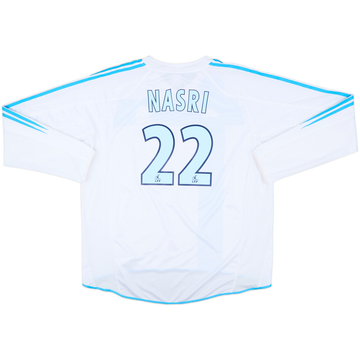 2004-05 Olympique Marseille Home L/S Shirt Nasri #22 - 8/10 - (XXL)
