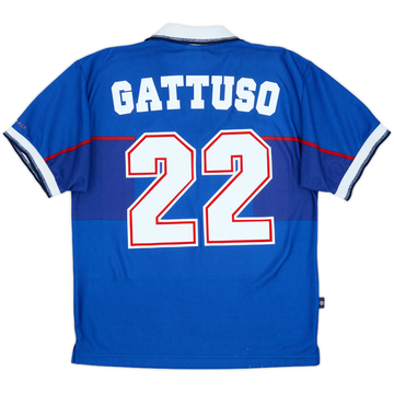 1997-99 Rangers Home Shirt Gattuso #22 - 7/10 - (M)