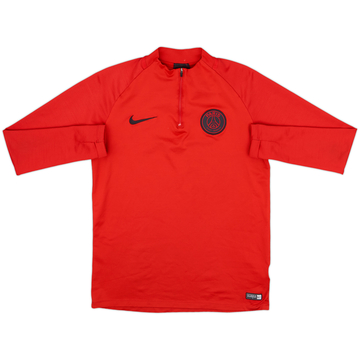2019-20 Paris Saint-Germain Nike 1/4 Zip Drill Top - 8/10 - (M)