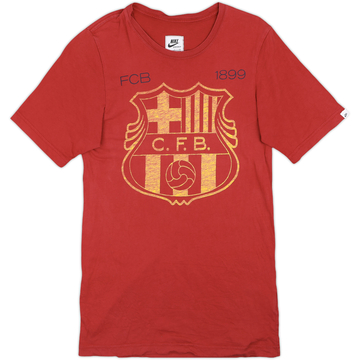 2013-14 Barcelona Nike Cotton Tee - 9/10 - (S)