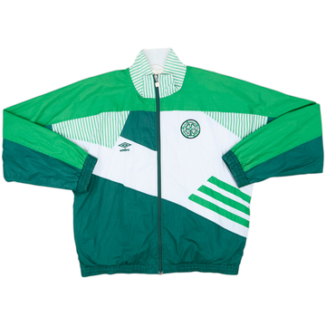 1991-92 Celtic Umbro Track Jacket - 8/10 - (XL)