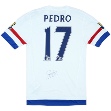 2015-16 Chelsea Player Issue Signed Away Shirt Pedro #17