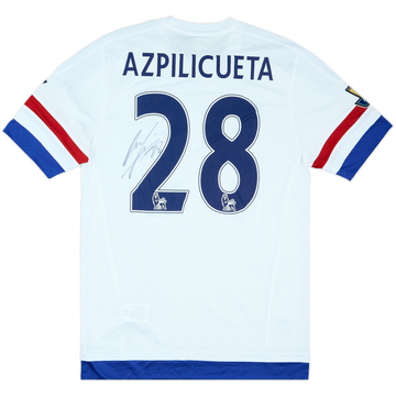2015-16 Chelsea Player Issue Signed Away Shirt Azpilicueta #28