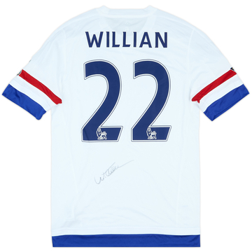 2015-16 Chelsea Player Issue Signed Away Shirt Willian #22