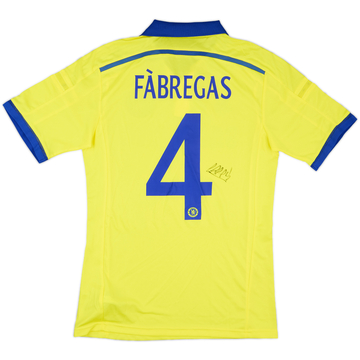 2014-15 Chelsea Player Issue Signed Away Shirt Fabregas #4