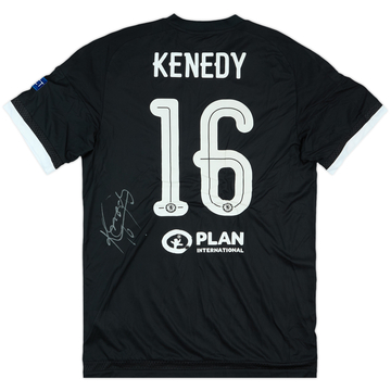 2015-16 Chelsea Match Issue Signed Champions League Third Shirt Kenedy #16