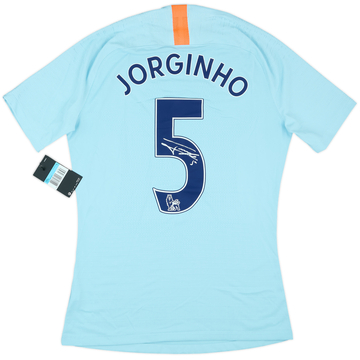 2018-19 Chelsea Player Issue Signed Third Shirt Jorginho #5
