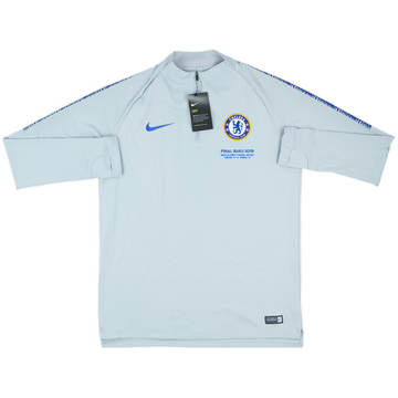 2019 Chelsea Staff Issue Europa League Final 1/4 Zip Drill Top